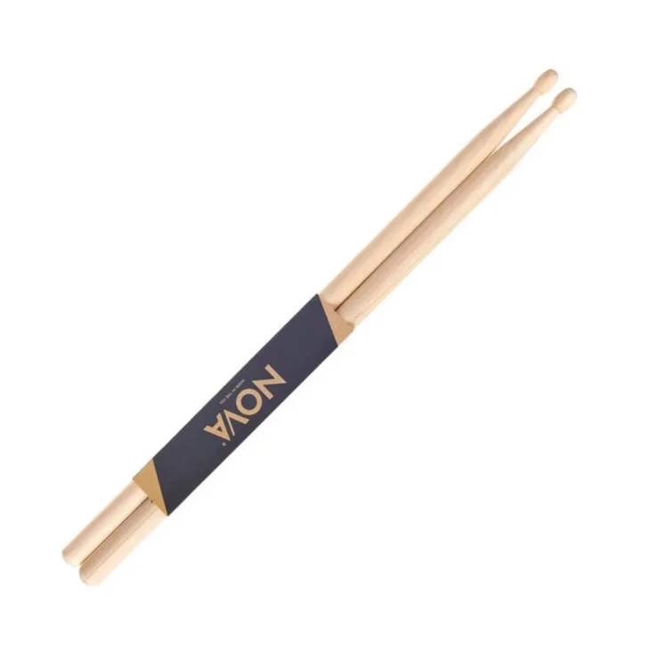 Baquetas de nogal para batería Nova N5B con punta de madera tienda de musica lima