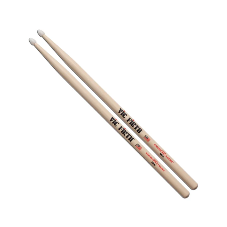 Baquetas de nogal con punta de nylon Vic Firth American Classic 5BN tienda instrumentos musicales lima