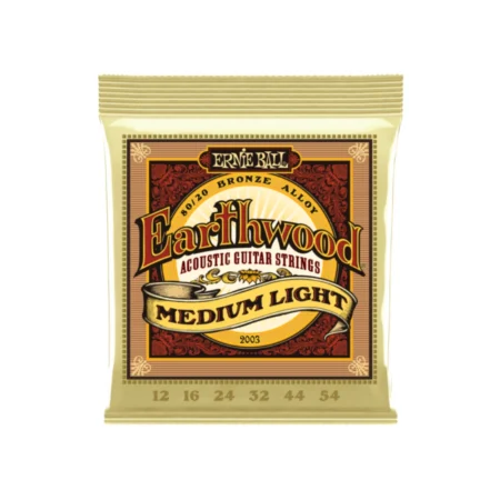 Cuerdas de Guitarra Acústica Ernie Ball 2003 Earthwood 80/20 Bronze Medium Light 12-54 Tienda de musica
