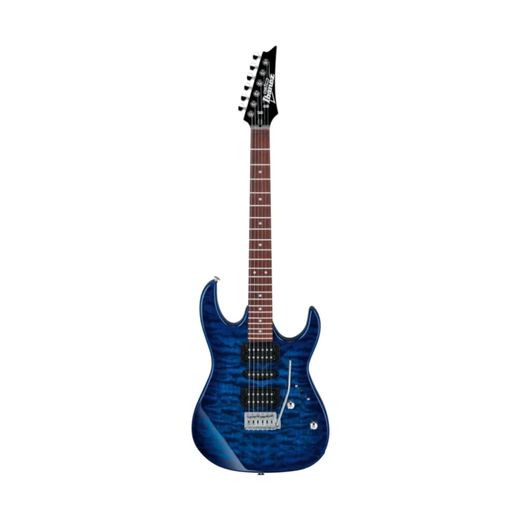 Guitarra Eléctrica Ibanez GRGX70QA TBB tienda instrumentos musicales lima peru
