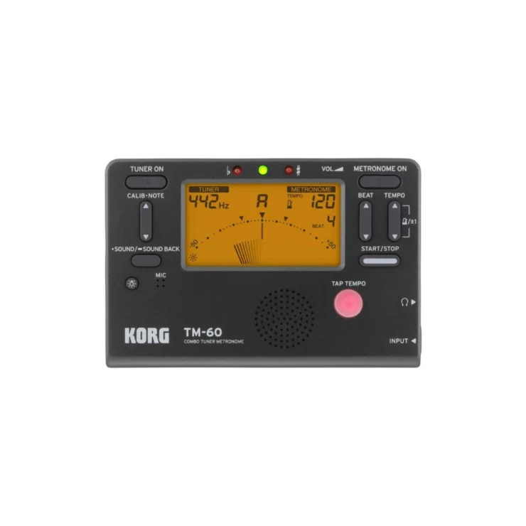 Metronomo Afinador Korg TM-60-BK (Negro) Tienda de musica Lima Peru