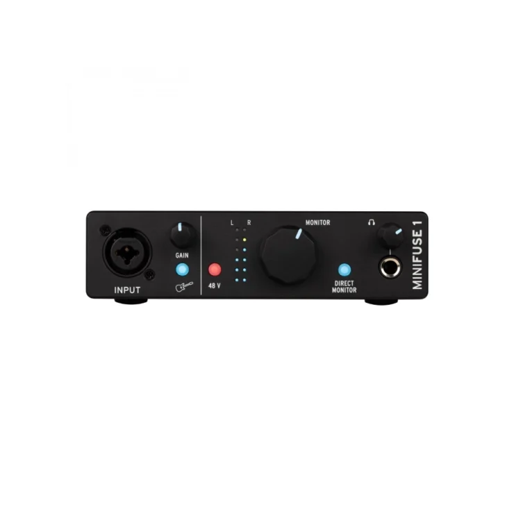 Interfaz USB Arturia MiniFuse 1 Negro tienda instrumentos musicales lima peru