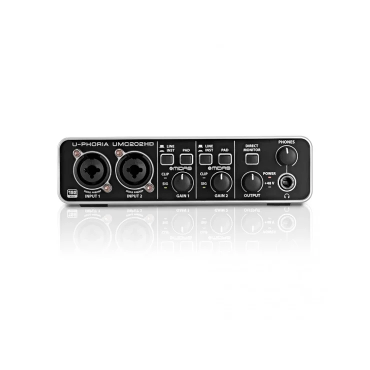 Interfaz de Audio USB Behringer U-PHORIA UMC202HD tienda de musica lima