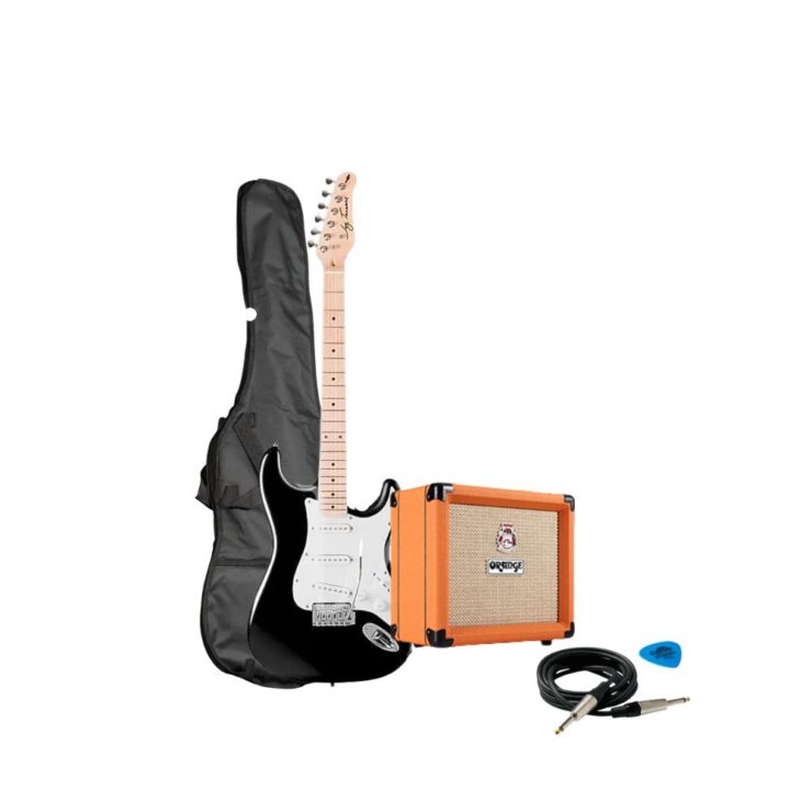 Pack guitarra electrica jay turser + amplificador orange crush 12 wats